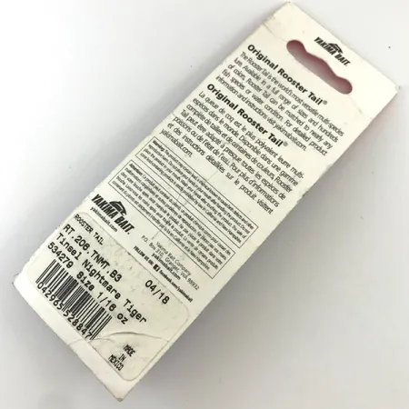 Worden’s Original Rooster Tail Lippa, Fire Tiger, 1/16oz, #RT.208.TNMT.B3