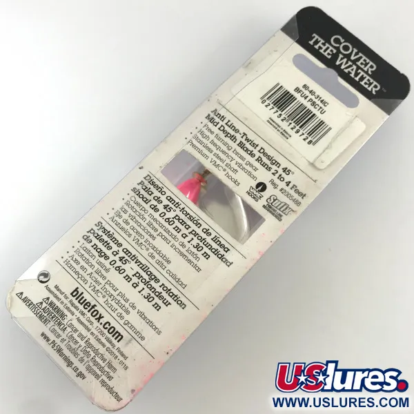 Blue Fox Super Vibrax 4 UV Lippa, Fluoresoiva, 10g, UV-hohto, #4324