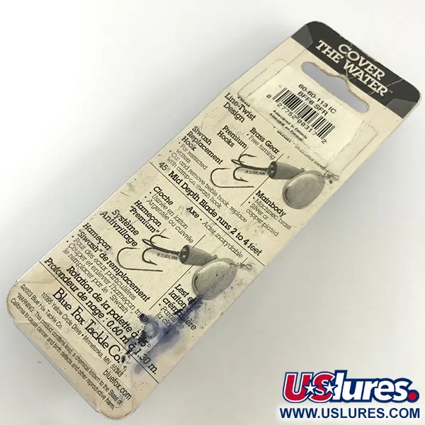 Blue Fox Super Vibrax 6 Lippa, Hopea, 18g, Messinkirunko, #4325