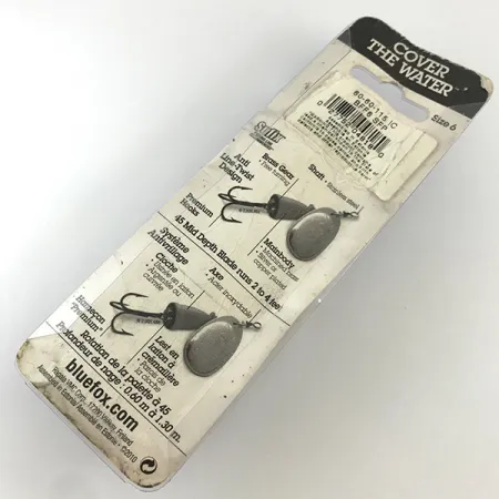 Blue Fox Super Vibrax 6 Fluo UV Lippa, Hopea, 18g, UV-aktiivinen, #4327