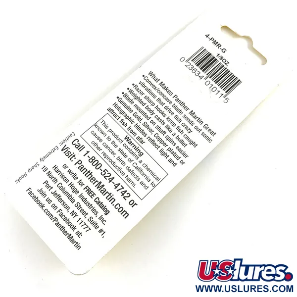 Panther Martin 4 Lippa, Kulta, 4g, sonic-värinä, #4-PMR-G