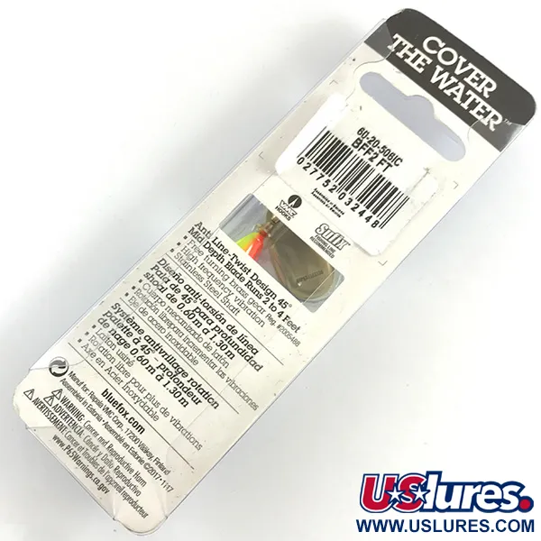 Blue Fox Super Vibrax 2 UV Lippa, Firetiger UV, 6g, Messinkikoneisto, #4366