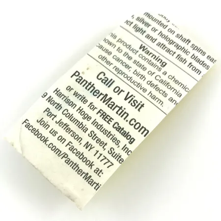 Panther Martin 1 Lippa, Hopea, 2g, Akselikiinnitys, #4371