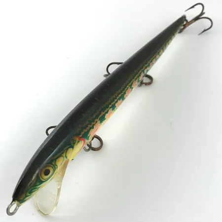 Rapala Original Floater Vaappu, Puna/Kulta/Vihreä, 7g, Irlanti, #4453