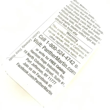 Panther Martin 6 Lippa, Keltainen Punainen, 7g, In-Line Lehti, #4581