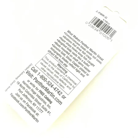 Panther Martin 2 Lippa, Kulta, 2.5g, Kultaus, #4582