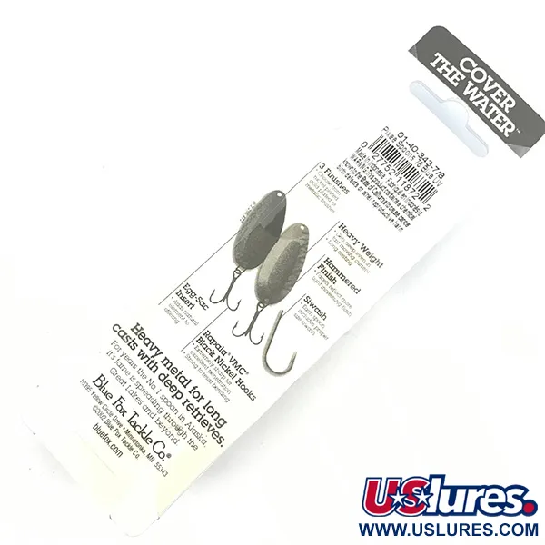 Blue Fox Pixee Lusikka, Hammered Nickel / Blue, 24g, UV Bright, #4588