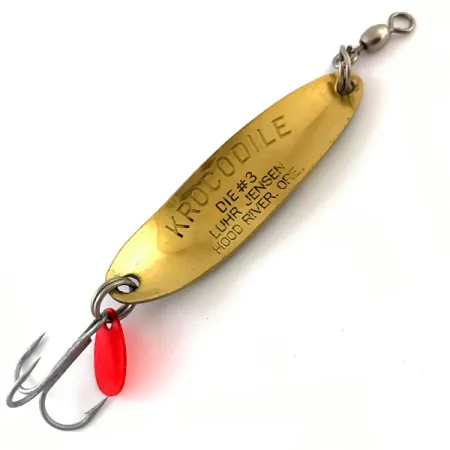 Luhr Jensen Krocodile Die #3 Lusikka, Frog / Messinki, 10g, #4615