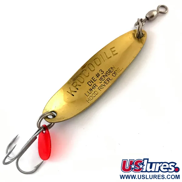 Luhr Jensen Krocodile Die #3 Lusikka, Frog / Messinki, 10g, #4615