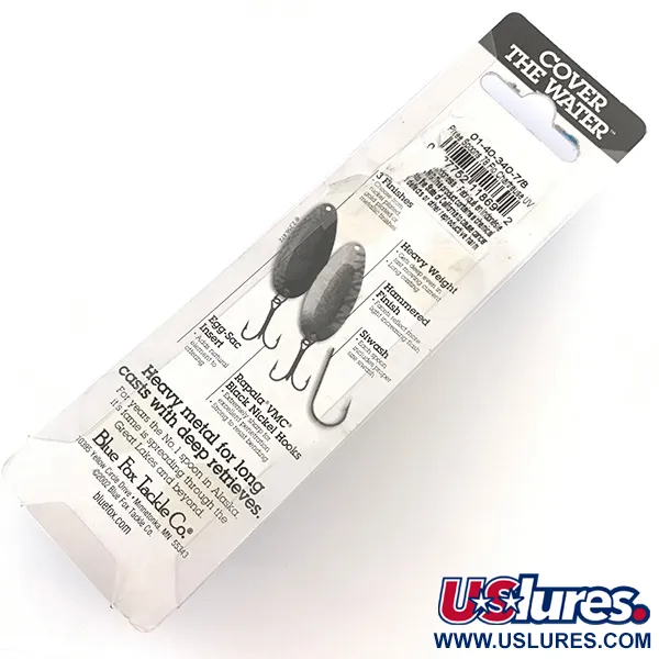 Blue Fox Pixee UV Lusikka, Vasaroitu nikkeli/Sininen, 24g, UV, #4621