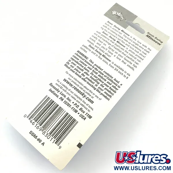 Renosky Sonic Swing Minnow 0 Lippa, Hopea, 2g, Tail-Flex, #4639