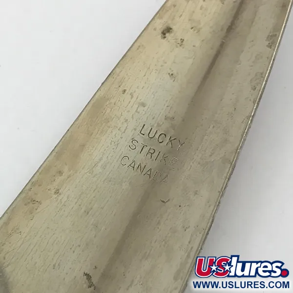 Lucky Strike Canoe Wobbler Lusikka, White Pearl/Nikkeli/Puna, 45g, #4647