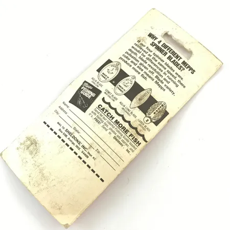 Mepps Aglia 1 Lippa, Puna/Valko/Kulta, 3.5g, Nopea Pyörintä, #4660