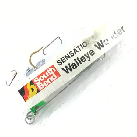 South Bend Walleye Wonder Spinnerbait, Nikkeli/Vihreä/Valkoinen, 14g, #4670