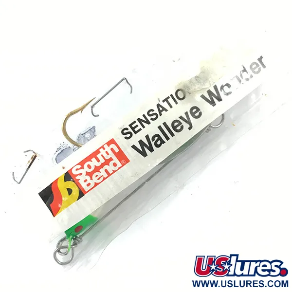 South Bend Walleye Wonder Spinnerbait, Nikkeli/Vihreä/Valkoinen, 14g, #4670