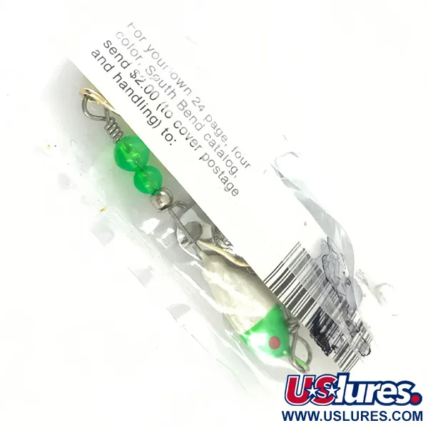 South Bend Walleye Wonder Spinnerbait, Nikkeli/Vihreä/Valkoinen, 14g, #4670