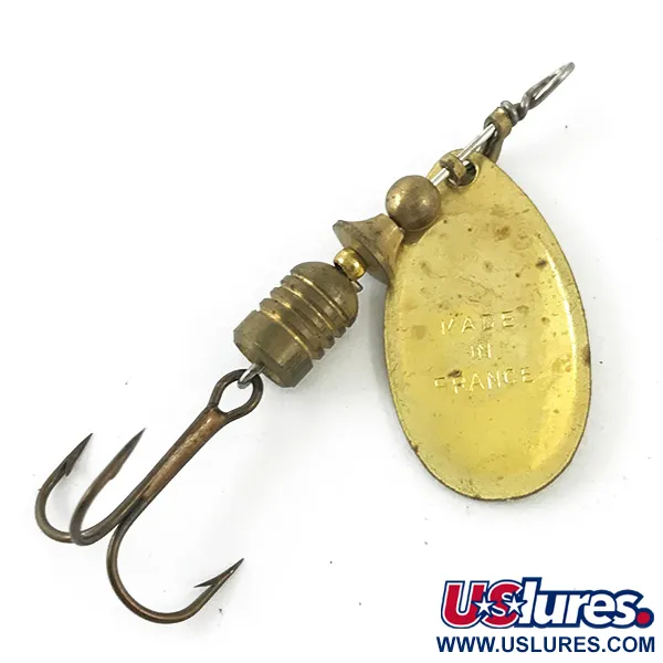 Mepps Aglia 2 (1950s) Lippa, Kulta, 4,5g, Vintage, #4671