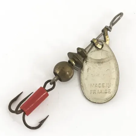 Mepps Aglia 0 Lippauistin, Hopea, 2.2g, Punainen Letku, #4682