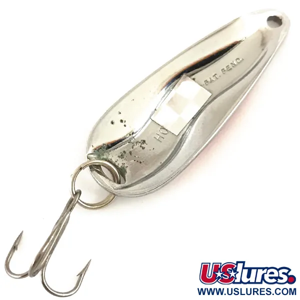 Luhr Jensen Hot Shot W Lusikka, Nikkeli/Puna/Valko, 9g, Vintage, #4703