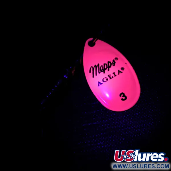 Mepps Aglia 3 Hot Pink UV Lippauistin, Rosa, 7g, UV-pinnoite, #4753