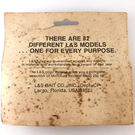 L&S Bait MirrOlure Pintaviehe, Hopea/Punainen, 11g, Walker, #4824