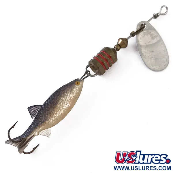 Mepps Comet Mino 0 Lippa, Hopea, 3,5g, Kumikala-traileri, #4832