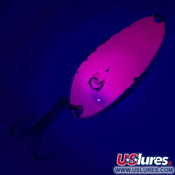 Dardevle Devle Dog 5300 UV Lusikka, Pinkki/Nikkeli, 10g, UV-glow, #4845