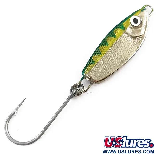 Luhr Jensen Crippled Herring Pilkki, Ahven, 7g, Vasaroitu nikkeli, #4857