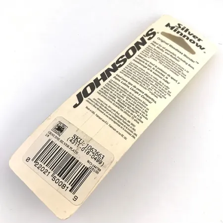 Weedless Johnson Silver Minnow Lusikka, Hopeoitu, 7g, Ruohosuoja, #4859