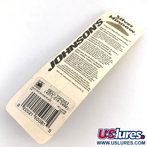 Weedless Johnson Silver Minnow Lusikka, Hopeoitu, 7g, Ruohosuoja, #4859