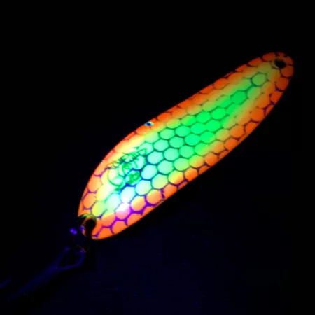 Dardevle Cop-E-Cat 7300 UV Lusikka, Keltainen/Oranssi/Nikkeli, 10g, #4887