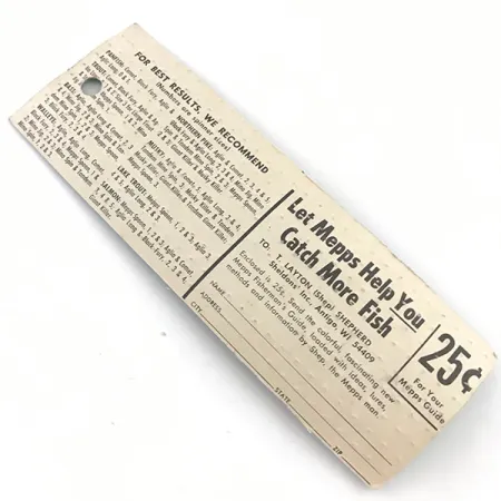 Mepps Aglia 0 Lippa, Kulta, 2,5g, Vintage-viehe, #4921