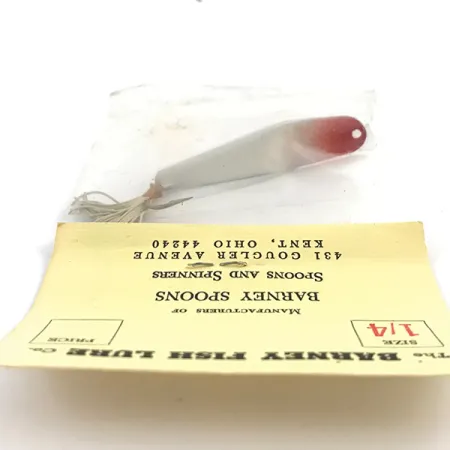 Weedless Barney Spoon Lusikka, Puna/Valko, 7g, Ruohosuojattu, #4924