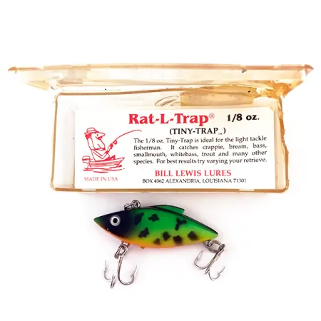 Bill Lewis Tiny-Trap Lipless Crankbait, Fire Tiger, 5.5g, Uppoava, #4952