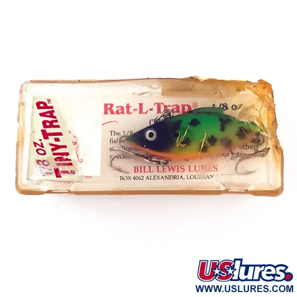 Bill Lewis Tiny-Trap Lipless Crankbait, Fire Tiger, 5.5g, Uppoava, #4952