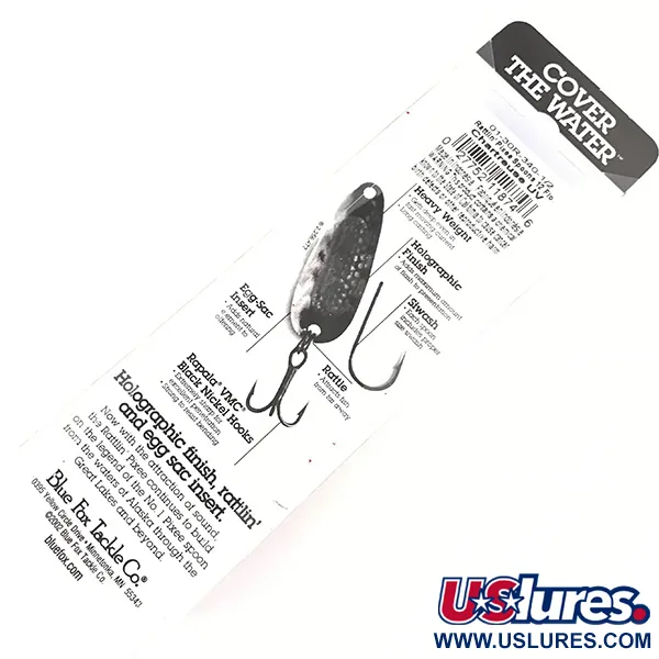 Blue Fox Rattlin Pixee Lusikka, Nikkeli / Vihreä, 14g, Räminä, #4957