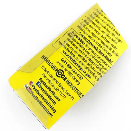 Panther Martin 6 Lippa, Hopea / Sininen, 6g, Suora akselikiinnitys, #4998