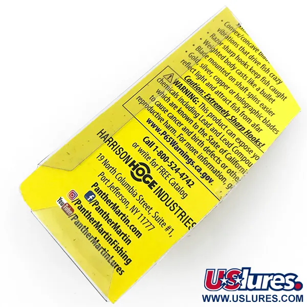 Panther Martin 6 Lippa, Hopea / Sininen, 6g, Suora akselikiinnitys, #4998