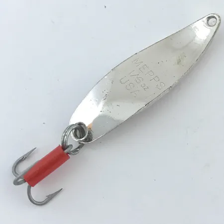Mepps Syclops 00 Lusikkauistin, Hopea / Punainen, 4.5g, S-muoto, #5038