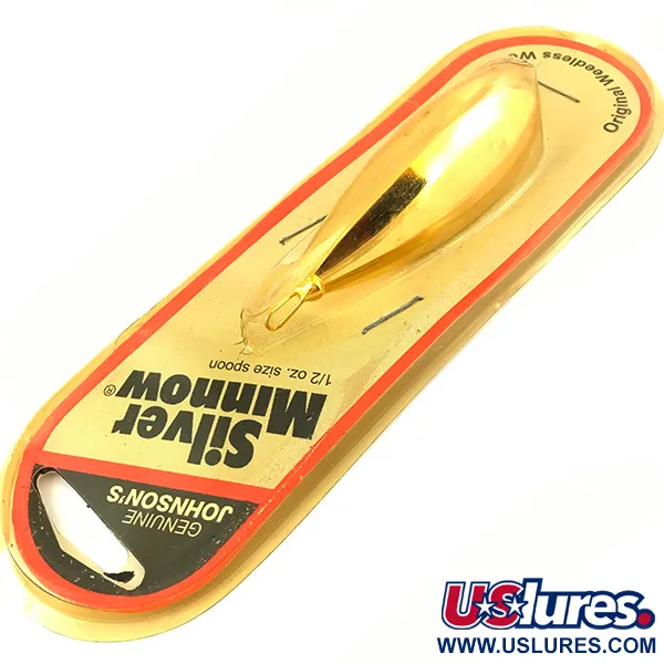 Johnson Weedless Silver Minnow Lusikka, Kulta, 14g, Ruohosuojattu, #5046