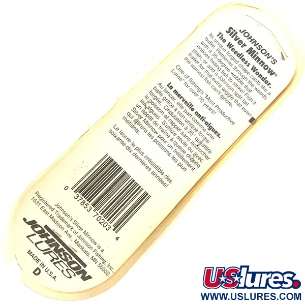 Johnson Weedless Silver Minnow Lusikka, Kulta, 14g, Ruohosuojattu, #5046