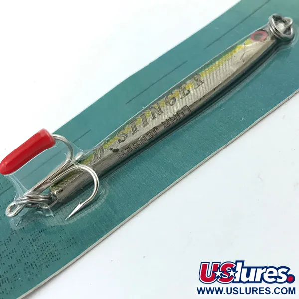 Luhr Jensen Deep Stinger Pystypilkki, Hopea / Vihreä, 21g, #5052