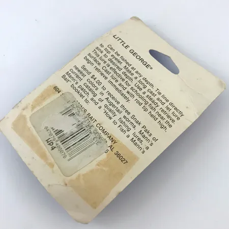 Mann's Bait Little George Tailspinner, Valkoinen/Nikkeli, 14g, #5053