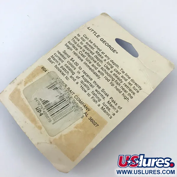 Mann's Bait Little George Tailspinner, Valkoinen/Nikkeli, 14g, #5053