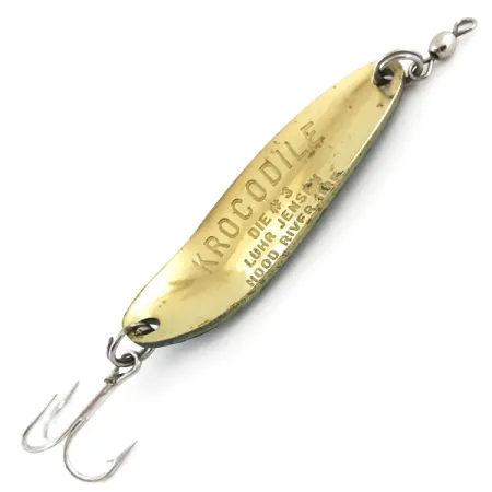 Luhr Jensen Krocodile Die #3 UV Lusikka, Fire Tiger/Kulta, 14g, #5085