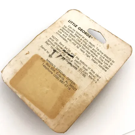 Mann's Bait Little George Tail-spinner, Valkoinen/Nikkeli, 12g, #5115