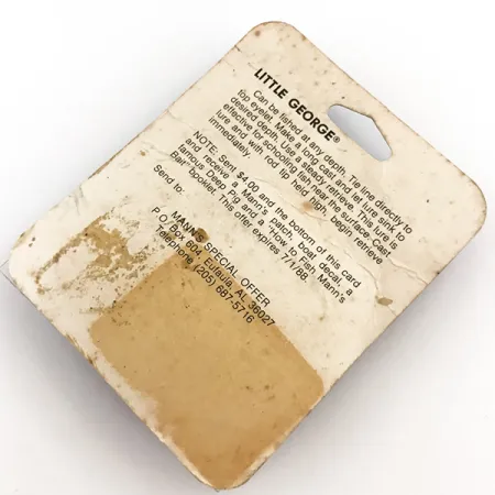 Mann's Bait Little George Tailspinner, Valkoinen/Nikkeli, 17g, #5116