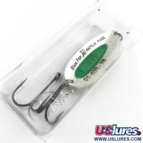 Blue Fox Rattlin Pixee Lusikka, Rainbow Gold/Vihreä, 24g, Räminä, #5130