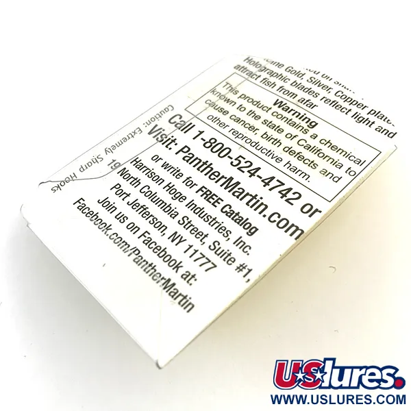 Panther Martin 2 Lippa, Kulta, 2.5g, In-Line Rakenne, #5169