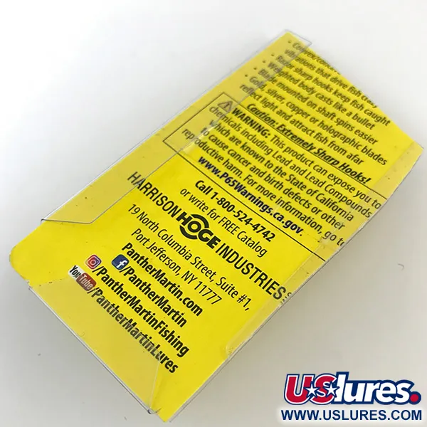 Panther Martin 4 Lippa, Kulta / Punainen, 4g, In-line-lehti, #5170